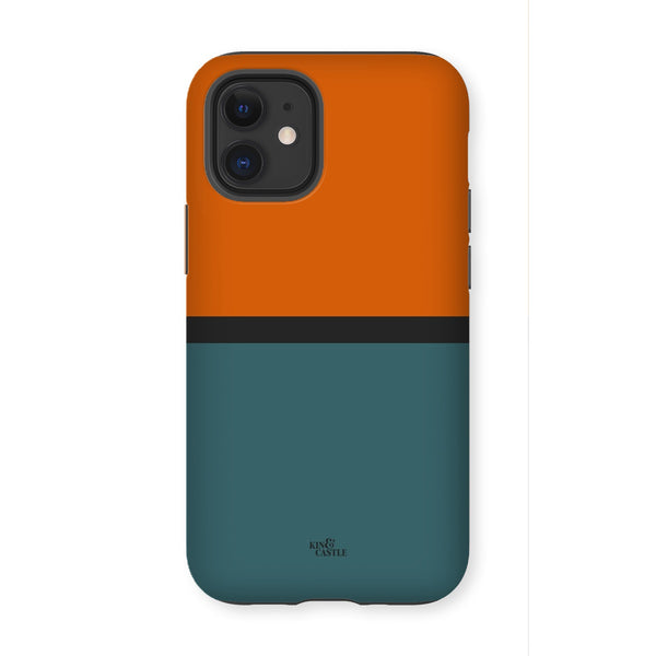 Rust & Teal Duo Tough Phone Case