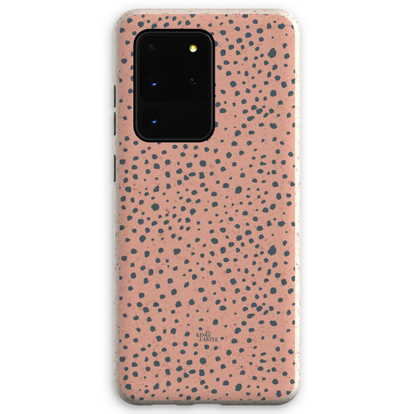 Pink & Grey Animal Spots Eco Phone Case