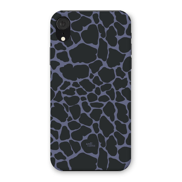 Purple & Charcoal Giraffe Print Snap Phone Case