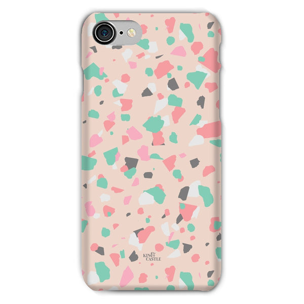 Coral, Pink & Mint Terrazzo Snap Phone Case