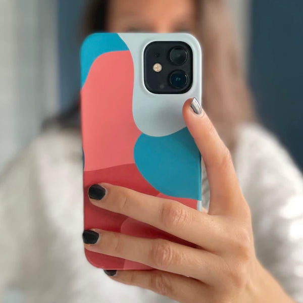 Blue, Red & Pink Abstract Snap Phone Case