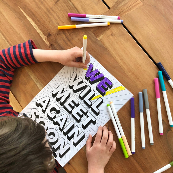 We Will Meet Again Soon Art Print (& free printable) NHS charity print