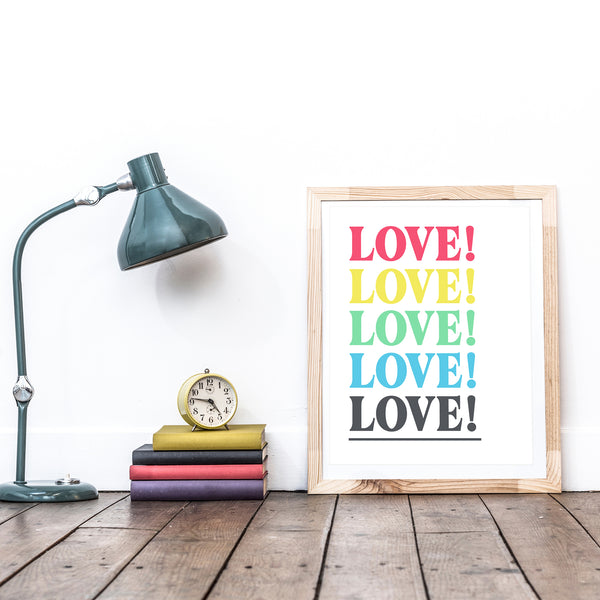 Love! Art Print  - Choose Love charity print