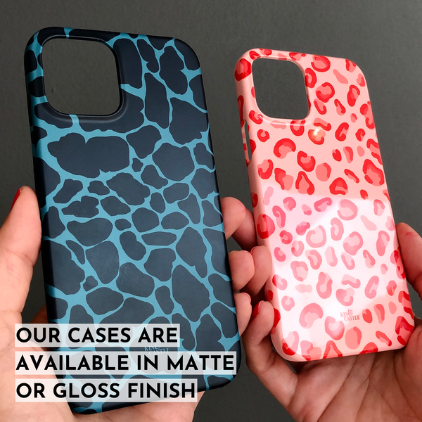 Red & Pink Leopard Print Snap Phone Case