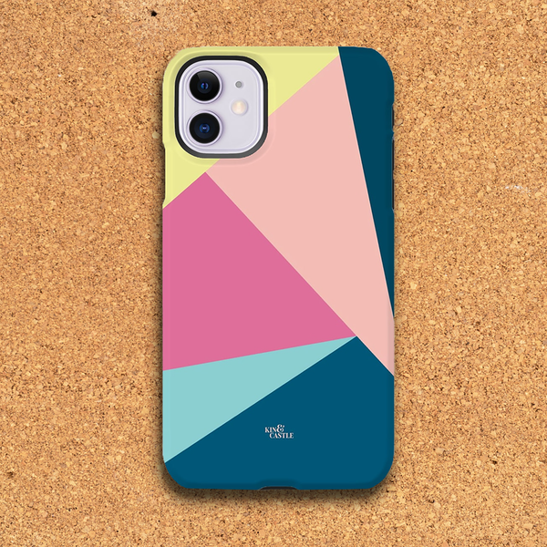 Pastel Triangles Tough Phone Case