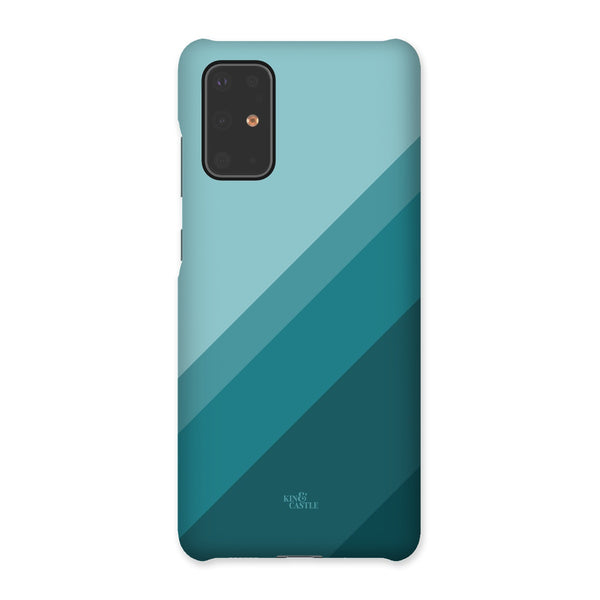 Teal Geometric Stripe Snap Phone Case
