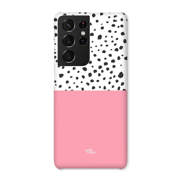 Pink & Graphite Animal Spots Snap Phone Case