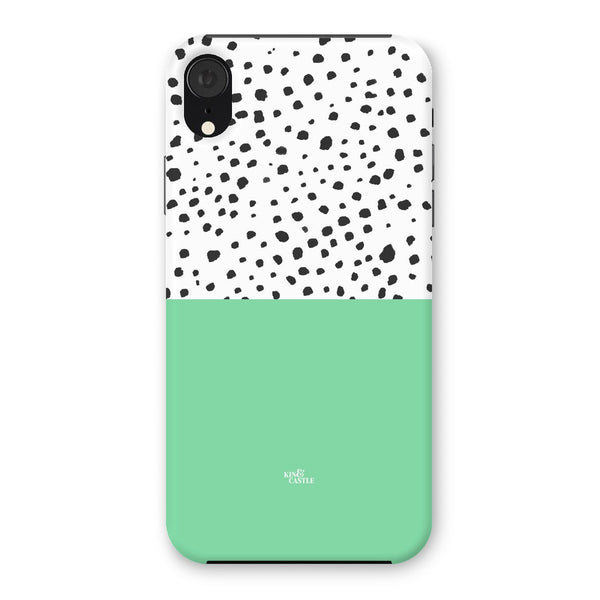 Mint & Graphite Animal Spots Snap Phone Case
