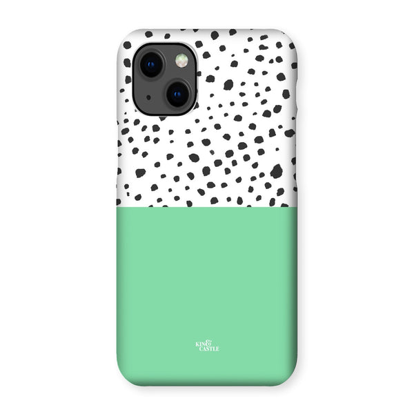 Mint & Graphite Animal Spots Snap Phone Case