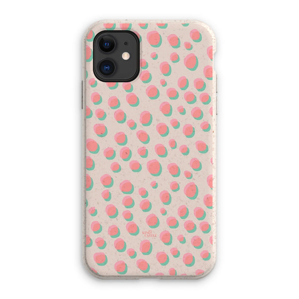 Coral & Mint Pastel Dots Eco Phone Case
