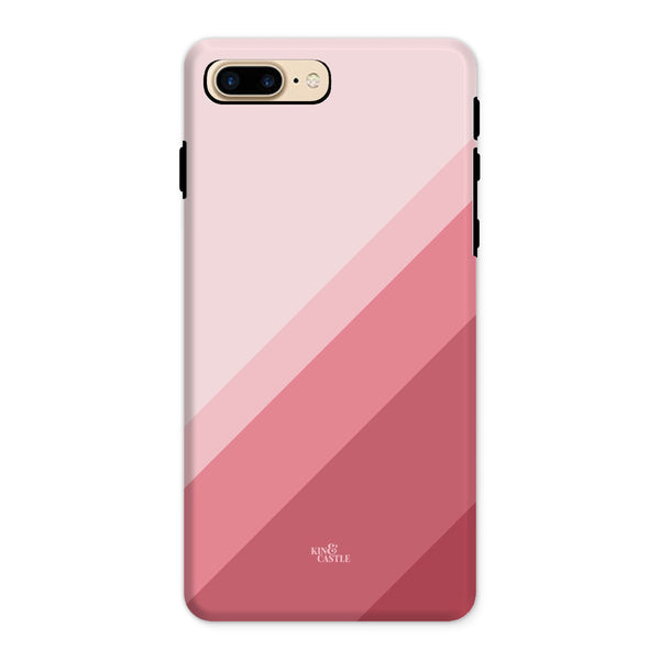 Pink Geometric Stripe Tough Phone Case