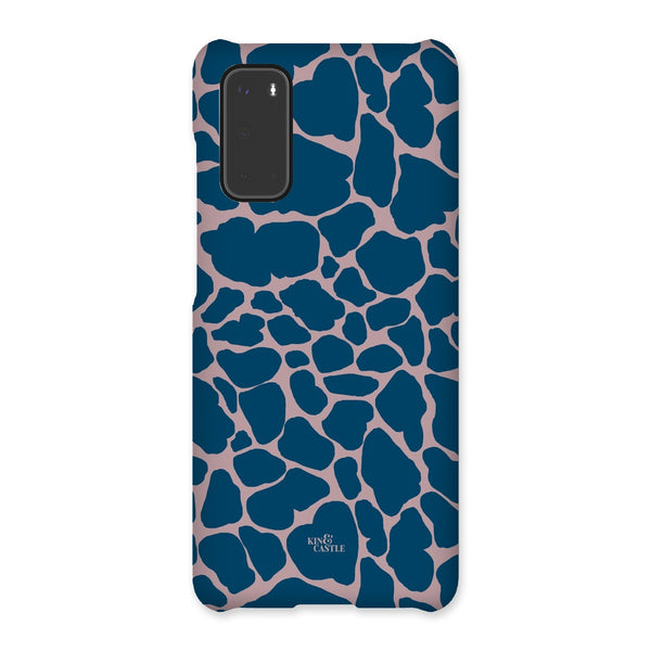 Pink & Blue Giraffe Print Snap Phone Case