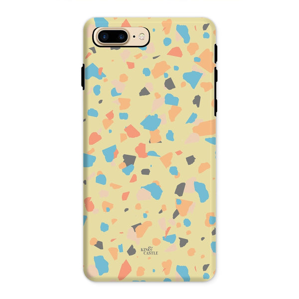 Yellow, Peach & Blue Terrazzo Tough Phone Case