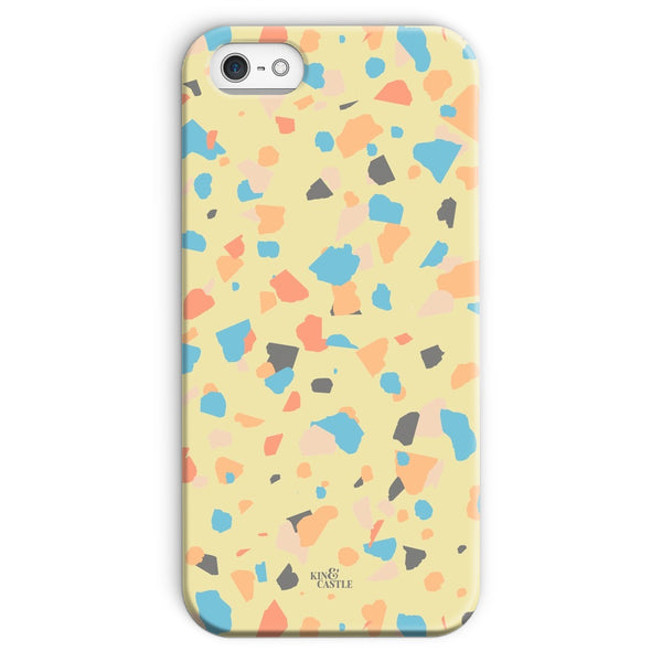 Yellow, Peach & Blue Terrazzo Snap Phone Case