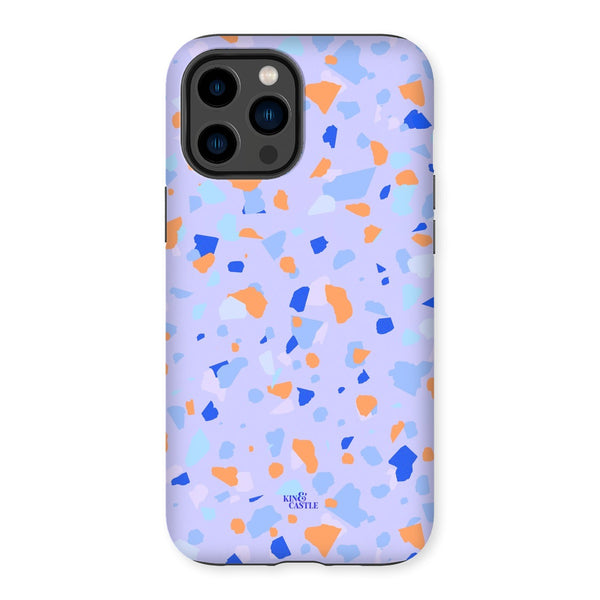 Blue & Orange Terrazzo Tough Phone Case