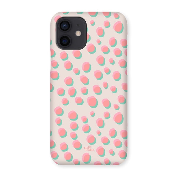 Coral & Mint Pastel Dots Snap Phone Case