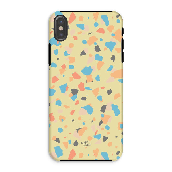 Yellow, Peach & Blue Terrazzo Tough Phone Case