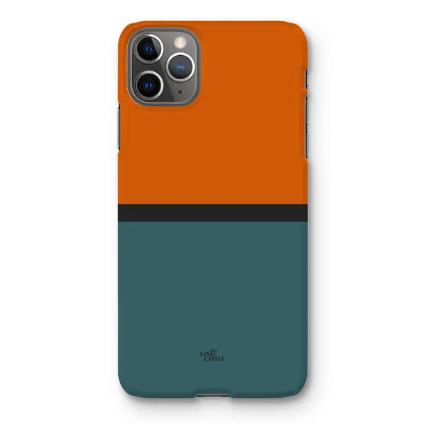 Rust & Teal Duo Snap Phone Case