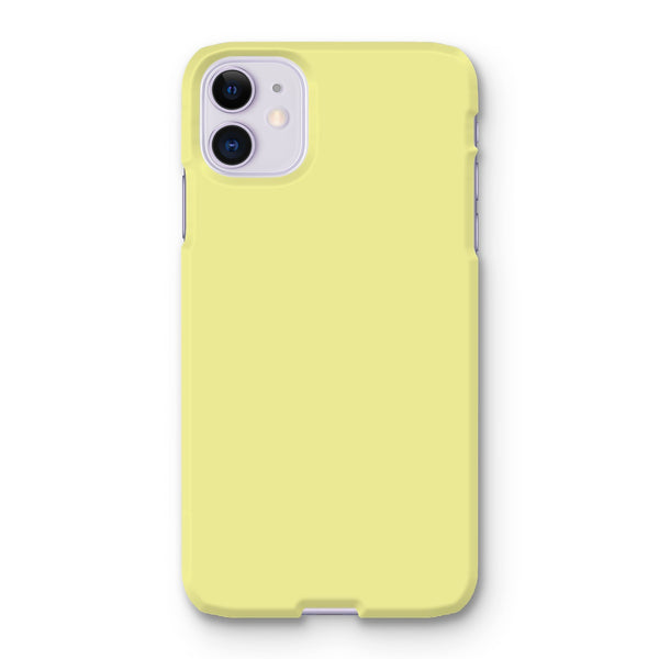Lemon Yellow Snap Phone Case