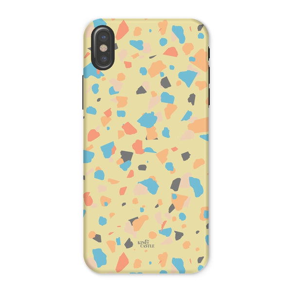 Yellow, Peach & Blue Terrazzo Tough Phone Case