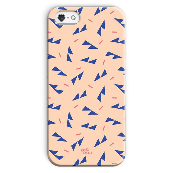 Blue Ditzy Triangles Snap Phone Case