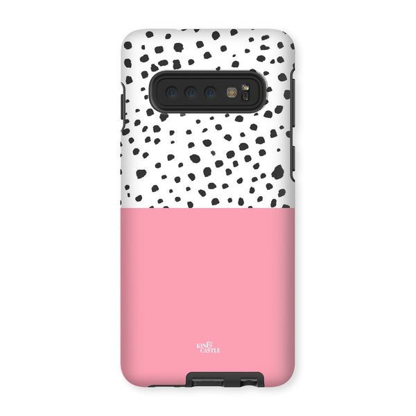 Pink & Graphite Animal Spots Tough Phone Case