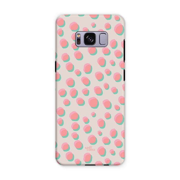 Coral & Mint Pastel Dots Tough Phone Case