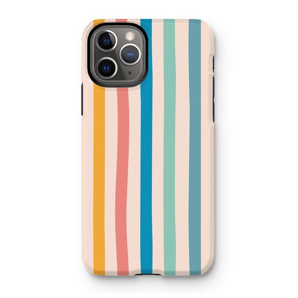 Earth Tones Stripe Tough Phone Case
