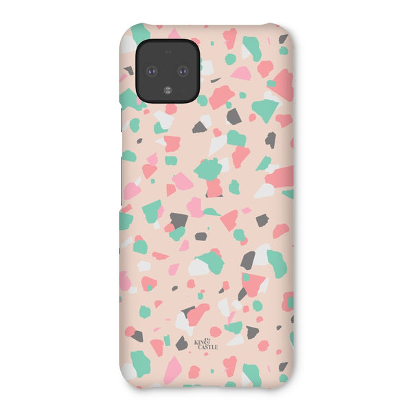 Coral, Pink & Mint Terrazzo Snap Phone Case