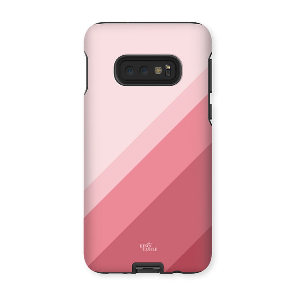 Pink Geometric Stripe Tough Phone Case