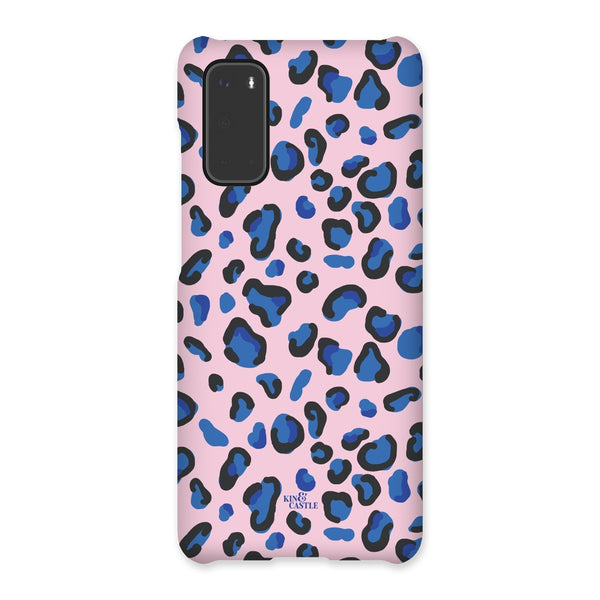 Pink & Blue Leopard Print Snap Phone Case