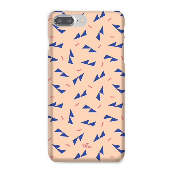 Blue Ditzy Triangles Snap Phone Case