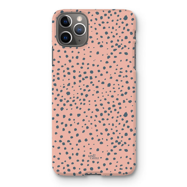 Pink & Grey Animal Spots Snap Phone Case