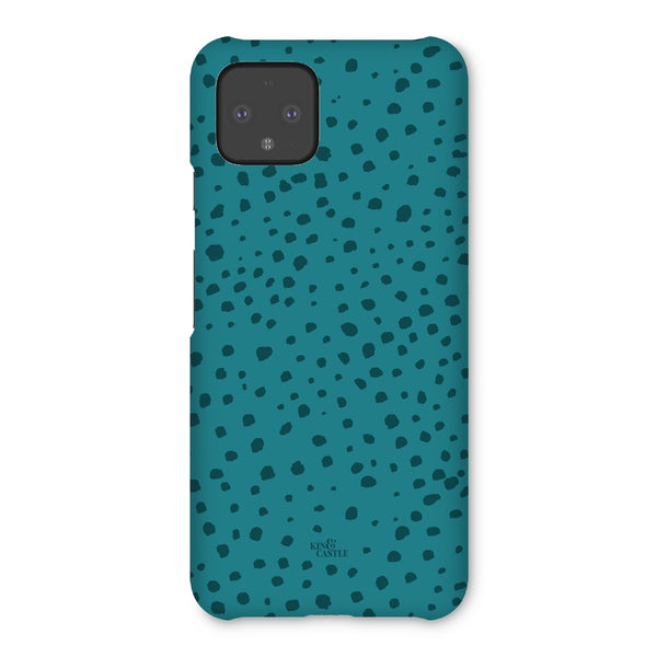 Teal Animal Spots Snap Phone Case