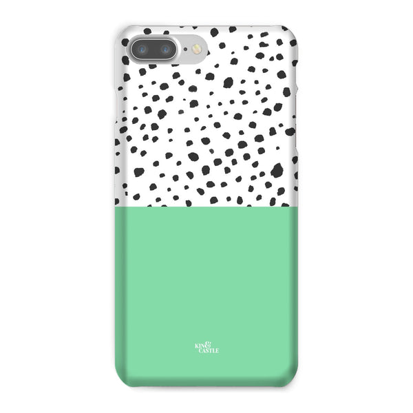 Mint & Graphite Animal Spots Snap Phone Case