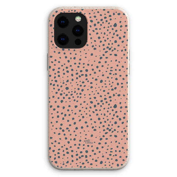 Pink & Grey Animal Spots Eco Phone Case