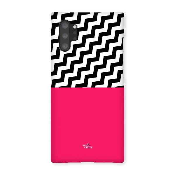 Geometric Zig Zag & Hot Pink Snap Phone Case