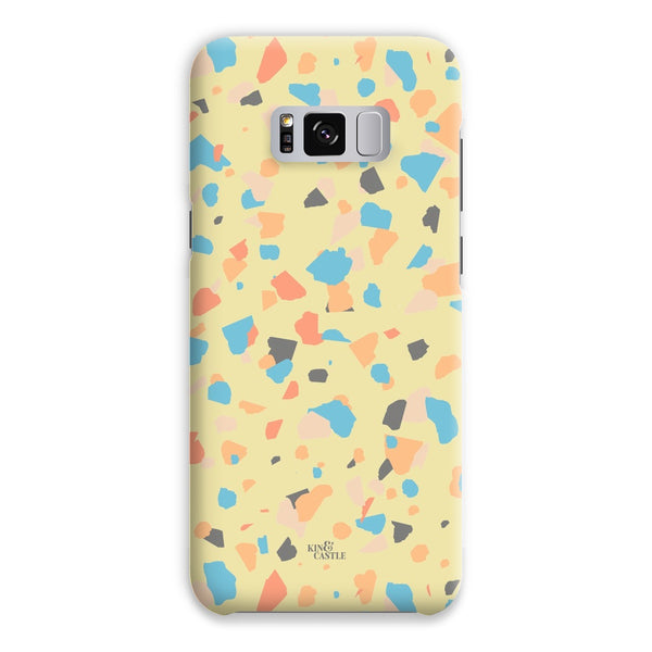 Yellow, Peach & Blue Terrazzo Snap Phone Case