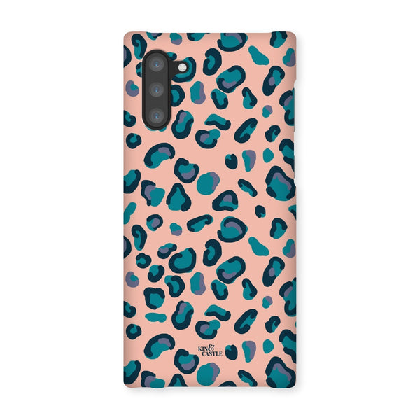 Peach, Teal & Blue Leopard Print Snap Phone Case