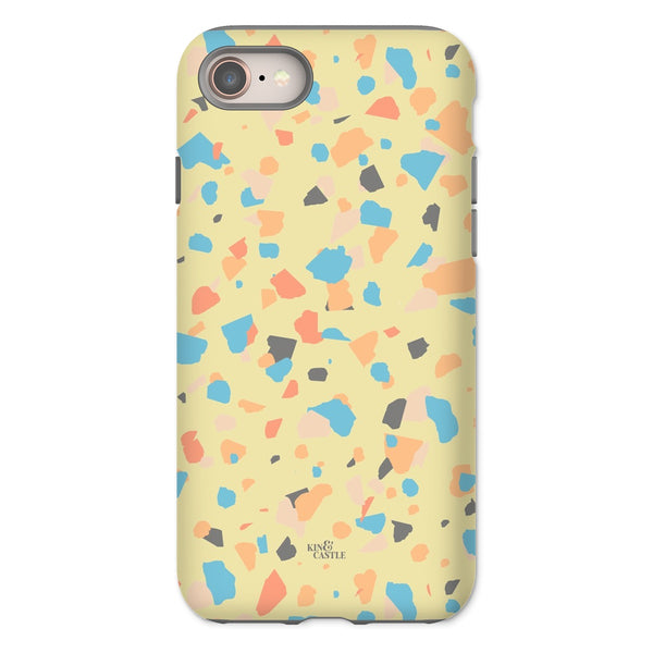 Yellow, Peach & Blue Terrazzo Tough Phone Case