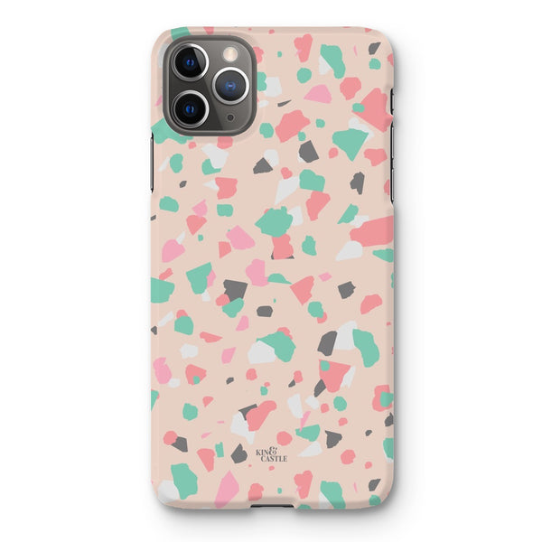 Coral, Pink & Mint Terrazzo Snap Phone Case