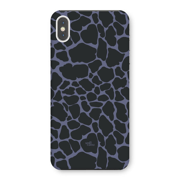 Purple & Charcoal Giraffe Print Snap Phone Case