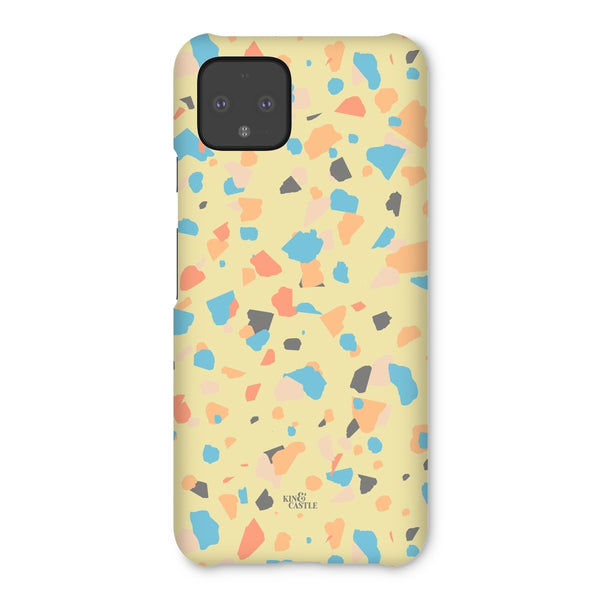 Yellow, Peach & Blue Terrazzo Snap Phone Case