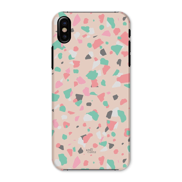 Coral, Pink & Mint Terrazzo Snap Phone Case