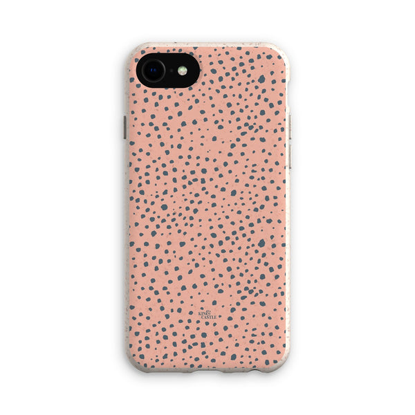 Pink & Grey Animal Spots Eco Phone Case