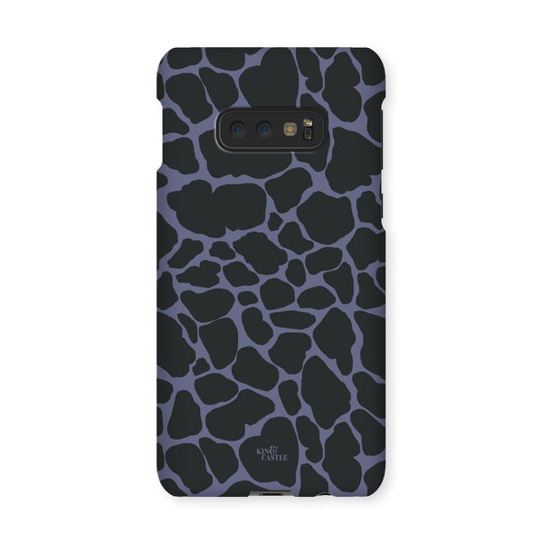 Purple & Charcoal Giraffe Print Snap Phone Case