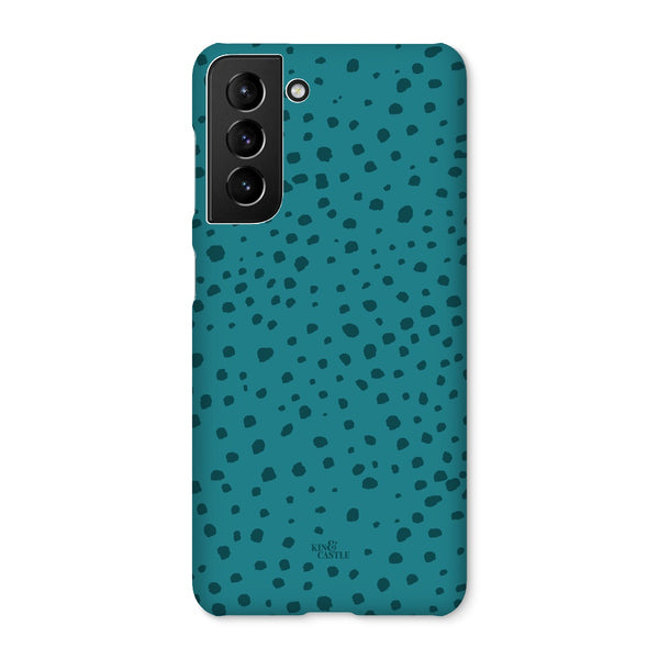 Teal Animal Spots Snap Phone Case