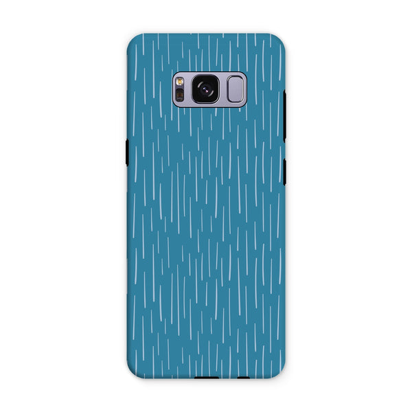 Blue Dash Tough Phone Case