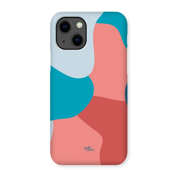 Blue, Red & Pink Abstract Snap Phone Case