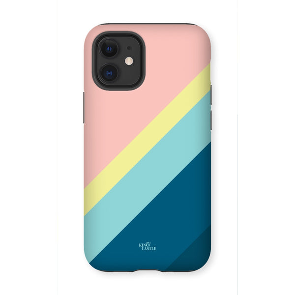 Pastels Geometric Stripe Tough Phone Case